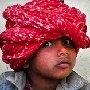 India-Boy in snake charmer village