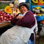 Cuzco, Peru. Woman at market