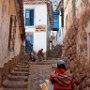 Cuzco, Peru. Climbing the hill