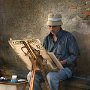 Italy - Taomina Sicily - Street Painter