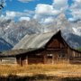 USA _ Wyoming - Grand Teton National park - Settlers' Cabin